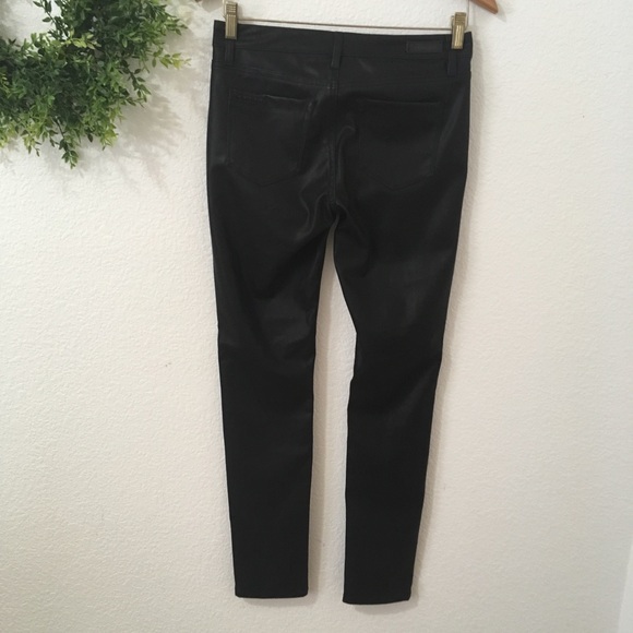 Blank NYC Black Lace Up Faux Leather Skinny Pants 26 - Picture 2 of 8